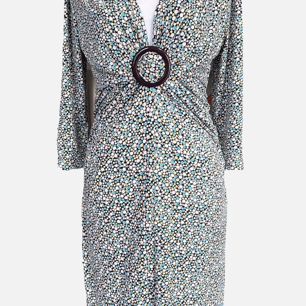 Elegant Multicolor Patterned Dress